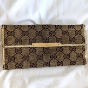 Gucci Monogram Continental Long Wallet